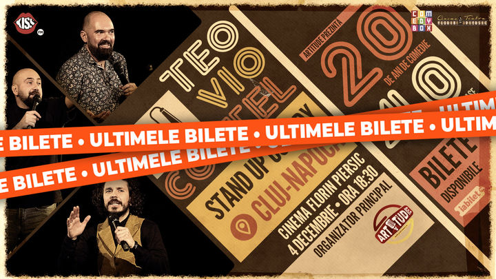 Cluj-Napoca: Teo, Vio și Costel - 20 de ani de comedie în 40 de orașe | Stand Up Comedy Show