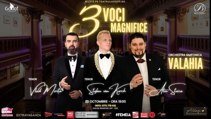 Trei Voci Magnifice - Concert Miriță, Korch, Stoica & Orchestra Valahia