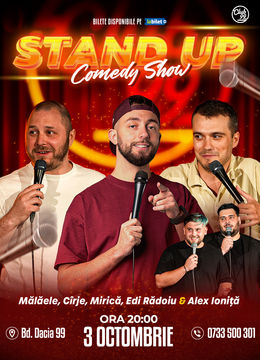 Stand up Comedy cu Mălăele, Cîrje, Mirică - Alex Ioniță & Edi Rădoiu