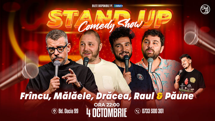 Stand up Comedy cu Frînculescu, Mălăele, Drăcea, Raul Gheba - Florentin Păune