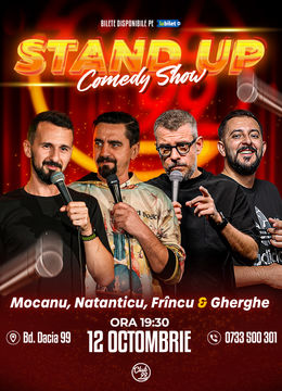 Stand up Comedy cu Mocanu, Natanticu, Frînculescu & Gabriel Gherghe la Club 99