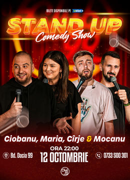 Stand up Comedy cu Andrei Ciobanu, Maria Popovici, Cîrje & Mocanu la Club 99