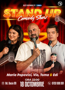 Stand up Comedy cu Maria Popovici, Vio, Toma - Edi Rădoiu la Club 99