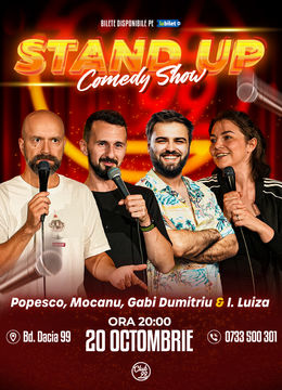 Stand up Comedy cu Cristi Popesco, Mocanu, Gabi Dumitriu & Ioana Luiza la Club 99