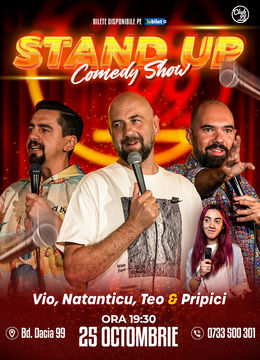 Stand up Comedy cu Natanticu, Vio, Teo - Mihaela Pripici la Club 99