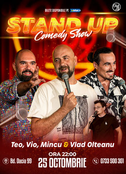 Stand up Comedy cu Teo, Vio, Mincu - Vlad Olteanu la Club 99