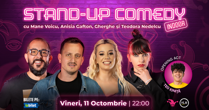 The Fool: Stand-up comedy cu Anisia Gafton, Mane Voicu, Gabriel Gherghe și Teodora Nedelcu