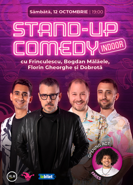 The Fool: Stand-up comedy cu Frînculescu, Bogdan Mălăele, Alex Dobrotă și Florin Gheorghe