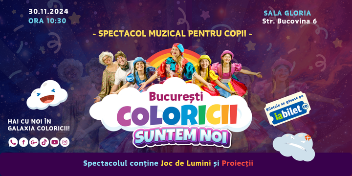 “Coloricii suntem noi” – Spectacol muzical pentru copii