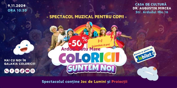 Ardud: “Coloricii suntem noi” – Spectacol muzical pentru copii