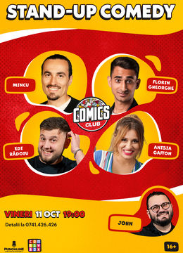 Stand-up cu Mincu, Florin Gheorghe, Anisia și Edi la ComicsClub!