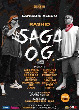 Lansare Album Rashid “Saga OG”