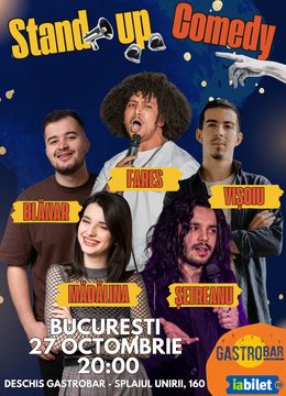 Stand-Up Comedy cu Șetreanu, Mădălina, Vișoiu, Fares și Blănar - HAP