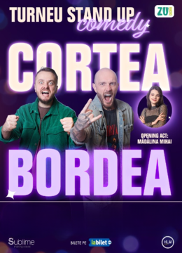 Stand-up Comedy cu Bordea, Cortea si Madalina Mihai in Tarile de Jos