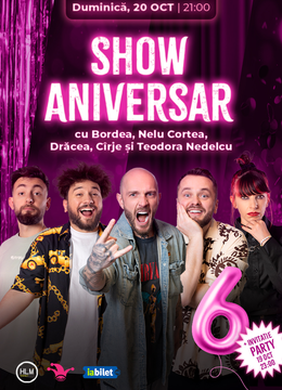 The Fool: Show aniversar - Stand-up comedy cu Bordea, Nelu Cortea, Drăcea, Cîrje și Teodora Nedelcu