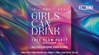 Girls Can Drink: Free Flow Party at FORM Space