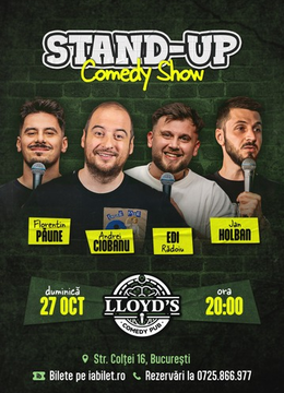 Stand-up Comedy cu Ciobanu, Păune, Rădoiu & Holban