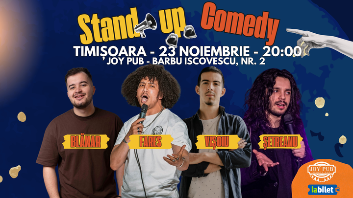 Timișoara: Stand-Up Comedy cu Șetreanu, Mădălina, Vișoiu, Fares și Blănar - HAP