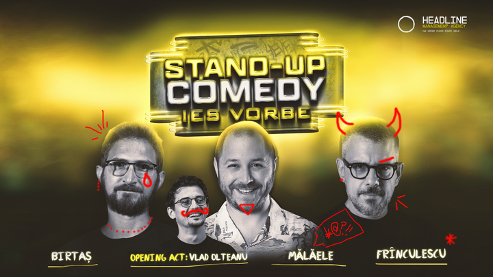 Mangalia: Stand-Up Comedy cu Dan Frînculescu, Bogdan Mălăele și Dan Birtaș - "Ies vorbe"