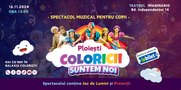 Ploiesti: “Coloricii suntem noi” – Spectacol muzical pentru copii