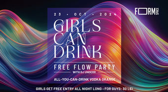 Girls Can Drink: Free Flow Party at FORM Space