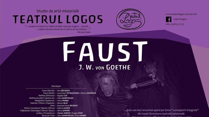 Bilete Faust I & II de Johann Wolfgang von Goethe - 28 dec '24, ora 19: ...