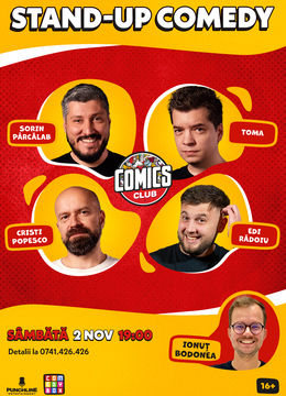 Stand-up cu Cristi, Toma, Sorin și Edi la ComicsClub!