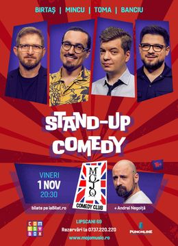 Mojo: Stand-up Comedy cu Toma, Ioana Luiza, Maria Popovici și Banciu