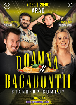 Arad: Stand-Up Comedy cu Anisia, Serghei, Gabi și Moise - "Doamna și bagabonții