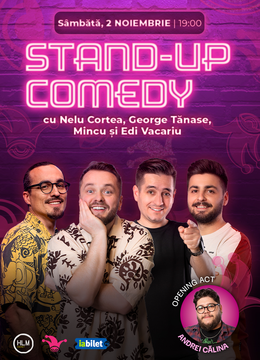 The Fool: Stand-up comedy cu Nelu Cortea, George Tănase, Mincu și Edi Vacariu