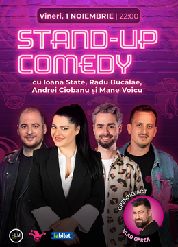 The Fool: Stand-up comedy cu Ioana State, Radu Bucălae, Andrei Ciobanu și Mane Voicu