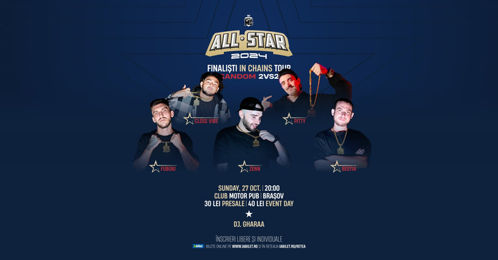 Brașov: Battle MC: All Stars In Chains - Finalisti vs Brasov