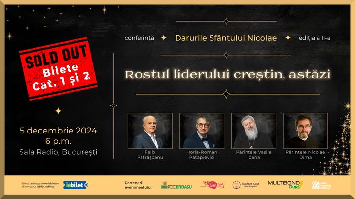 Darurile Sfântului Nicolae "Rostul liderului creștin, astazi!"