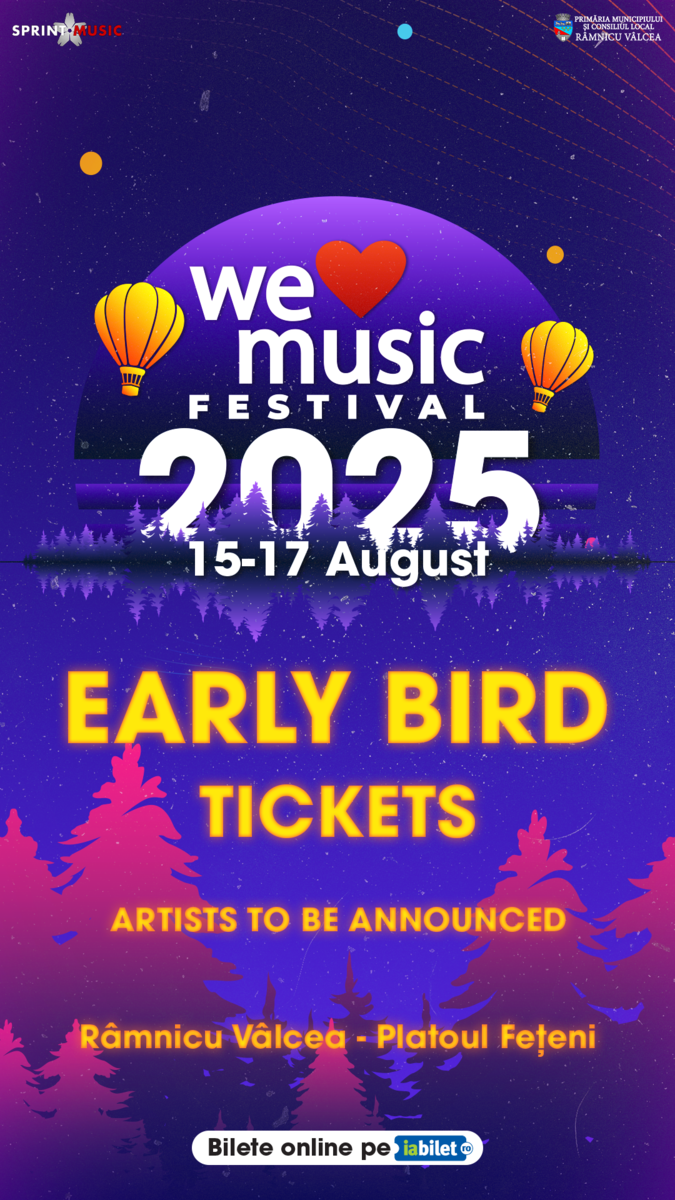 Bilete We Love Music Festival 2025 - 15-17 aug - Platoul Feteni