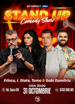 Stand up Comedy cu Frînculescu, Ioana State, Toma & Gabi Dumitriu la Club 99