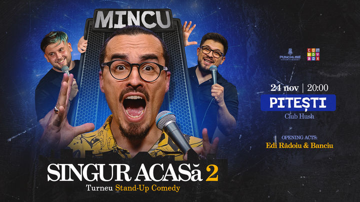 Pitești: Stand-up Comedy cu Mincu, Banciu și Edi Rădoiu