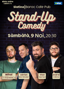 Slatina: Stand-up comedy cu Oprea, Călina, Borândel și Trifănescu