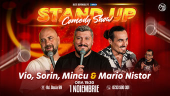 Stand up Comedy cu Vio, Sorin Pârcălab, Mincu - Mario Nistor la Club 99