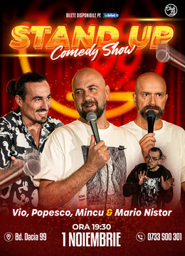 Stand up Comedy cu Vio, Cristi Popesco, Mincu - Mario Nistor la Club 99