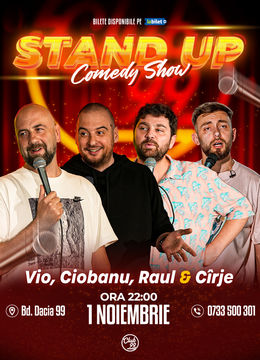 Stand up Comedy cu Vio, Andrei Ciobanu, Raul Gheba & Mădălin Cîrje la Club 99