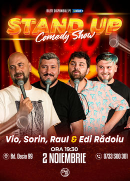 Stand up Comedy cu Vio, Sorin Pârcălab, Raul Gheba & Edi Rădoiu la Club 99