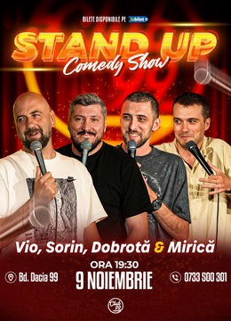 Stand up Comedy cu Vio, Sorin Pârcălab, Dobrotă & Mirică la Club 99