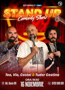 Stand up Comedy cu Teo, Vio, Costel - Tudor Costina la Club 99