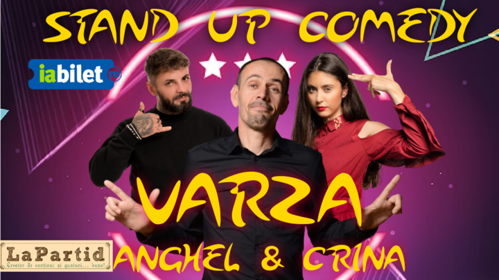 Lehliu: Stand-up comedy cu Varza, Anghel si Crina