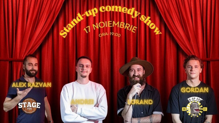 TIMISOARA: Stand-up comedy cu Lorand, Gordan, Alex Razvan si Andrei Pintescu