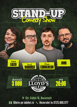 Stand-up Comedy cu Luiza, Bodonea, John & Dima