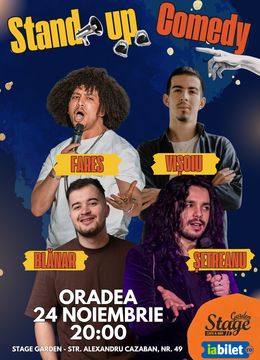 Oradea: Stand-Up Comedy cu Șetreanu, Vișoiu, Fares și Blănar - HAP