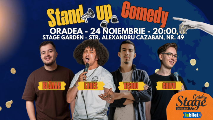 Oradea: Stand-Up Comedy cu Fares, Visoiu, Blanar si Chivu