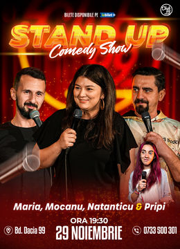 Stand up Comedy cu Maria Popovici, Mocanu, Natanticu - Pripi la Club 99