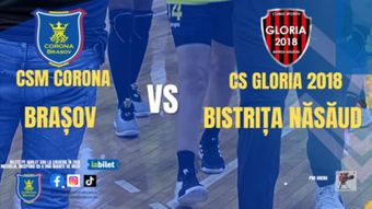 Brasov: Handbal CSM Corona Brasov – CS Gloria 2018 Bistrita Nasaud